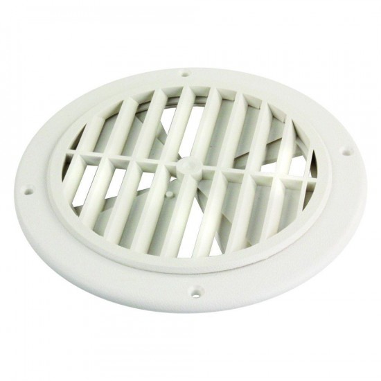 Registre de chauffage - A/C rond blanc