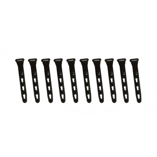 Attaches noires BOA 8'' 10pk