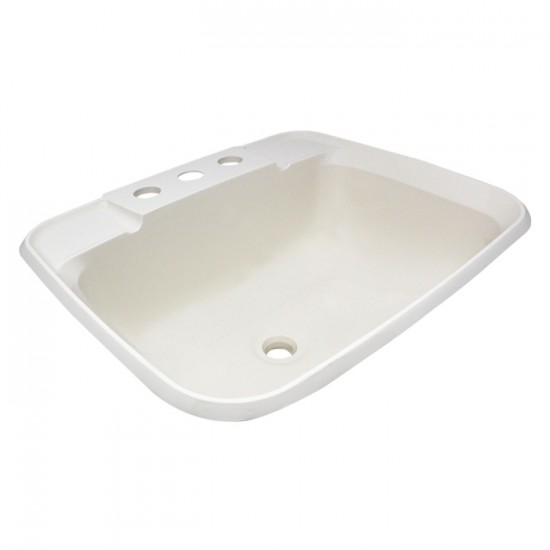 Lavabo rectangle parchemin 12'' x 15''