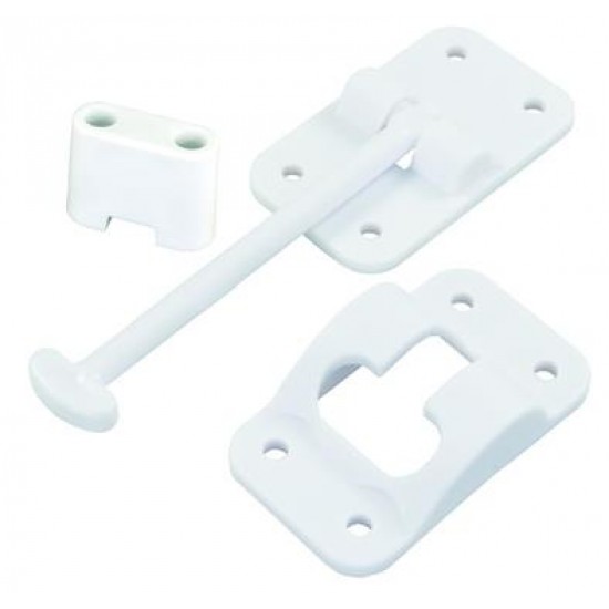 Retenue de porte 3-1/2'' blanc avec butoir