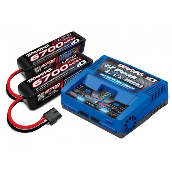 Ensemble complet 2 batteries et chargeur  TRAXXAS