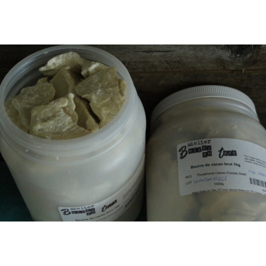 Beurre de cacao brut 1kg
