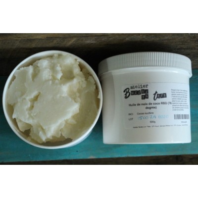 Huile de coco RBD (76 degrés) 500g