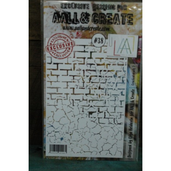 AALL & Create - Stencil - Cracked wall 2 #38