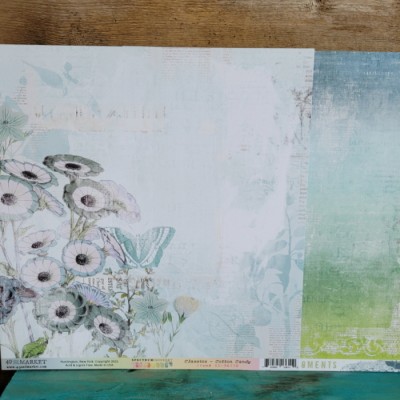 49and Market - Papier 12'' x 12'' - Coton Candy