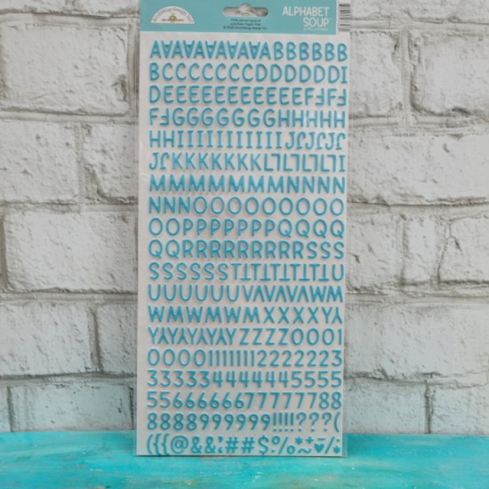 Doodlebug Alphabet Soup Puffy Autocollants 6 