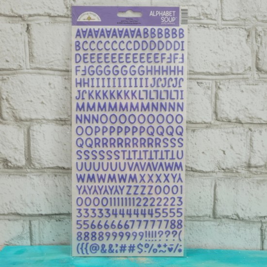 Doodlebug Alphabet Soup Puffy Autocollants 6 