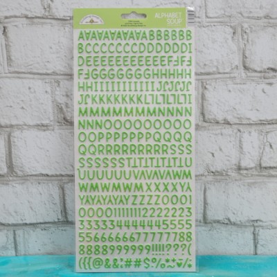 Doodlebug Alphabet Soup Puffy Autocollants 6 