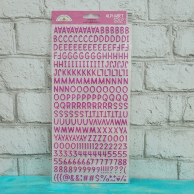 Doodlebug Alphabet Soup Puffy Autocollants 6 