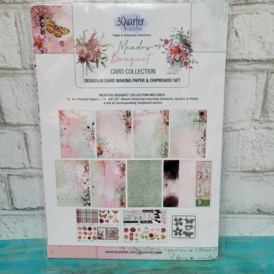 3 Quarter Design- Ensemble Collection format A4 -Meadow Bouquet