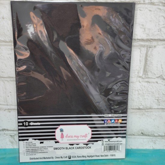 Dress My Craft - Papier Catonner 8 1/2'' x 11'' Noir