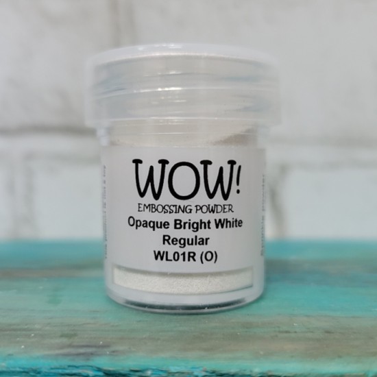 wow -  poudre a embosser Blanc Brillant opaque