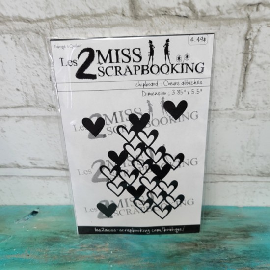 Les 2 miss Scrapbooking - Cœur attachés