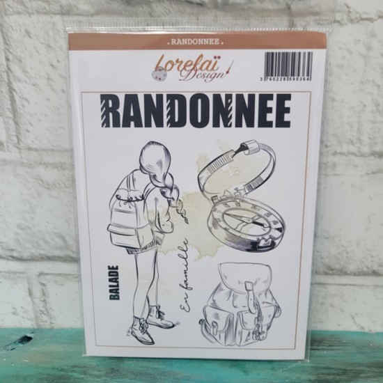 Lorelai Design - Ensemble d'étampes - Randonée