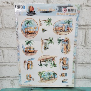 Yvonne Creations -  - 3D push out - Summer Vibes -...