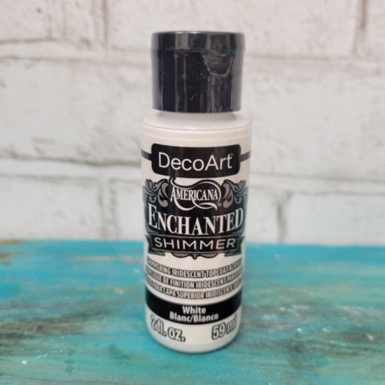 Déco art - peinture acrylique  Enchanted Shimmer Blanc