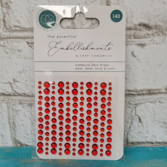 Craft Consortium- Enamel Dots- Rouge