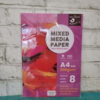 Papier mix média de Little Birdie format A4
