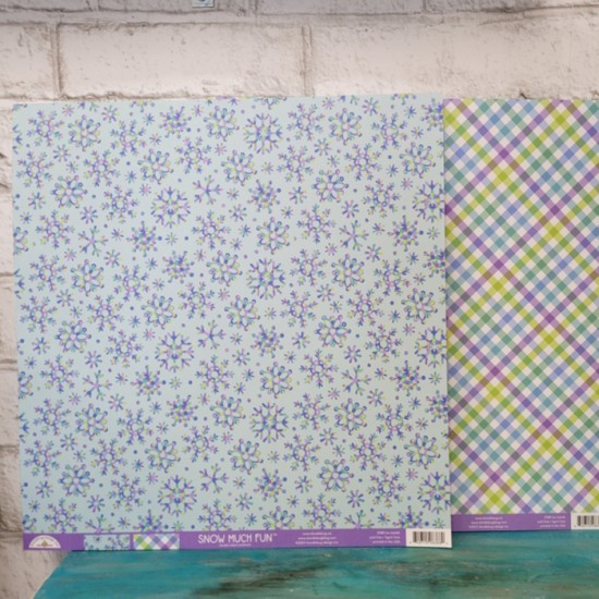 Doodlebug  Papier 12'' x 12'' Snow much fun ice...