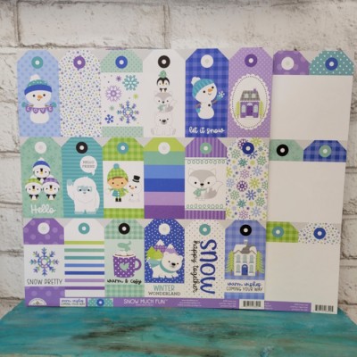 Doodlebug  Papier 12'' x 12'' Snow much fun Freeze...