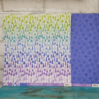 Doodlebug  Papier 12'' x 12'' Snow much fun -...
