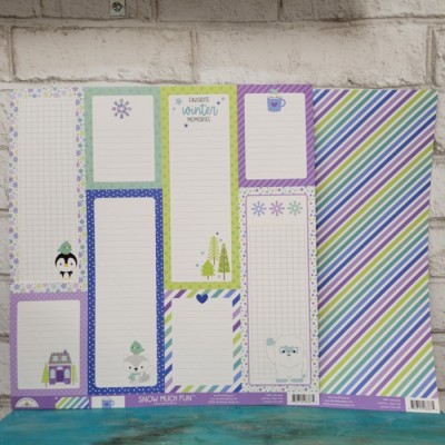 Doodlebug  Papier 12'' x 12'' Snow much fun  -...
