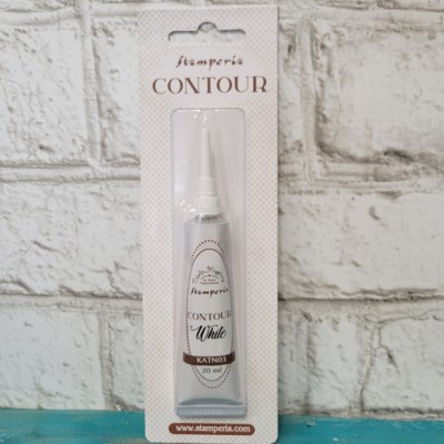 Stamperia Contour Blanc