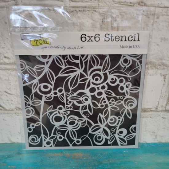 Tcw - Stencil 6x6 Budding Vase