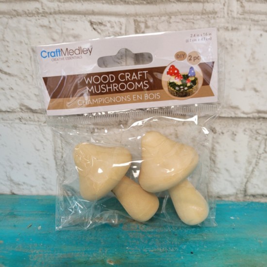 Craft Medley - Petits champignons de bois