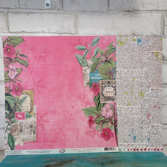 49and Market - Papier 12'' x 12'' - Floral...