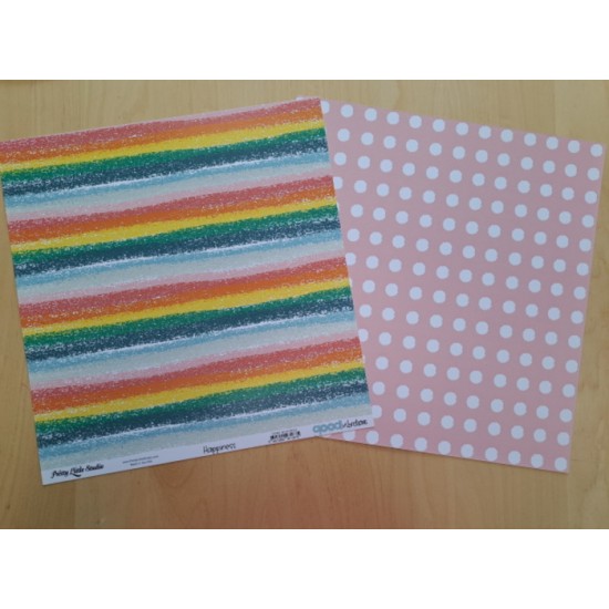 Pretty Little Studio - Papier 12 x 12 - Happiness - Good Vibrations