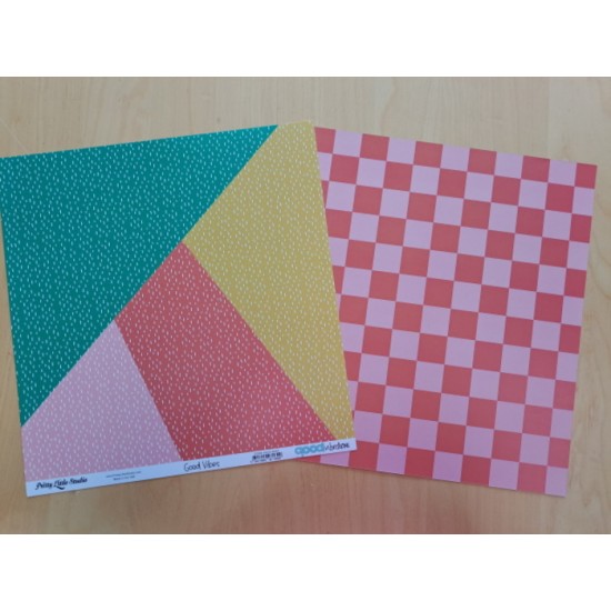 Pretty Little Studio - Papier 12 x 12 - Good Vibes - Good Vibrations
