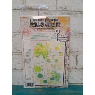 AALL & Create - Rub-on - Greeny Meanies 2 feuilles...