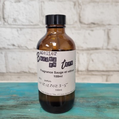 fragrance sauge et vétiver 100 ml
