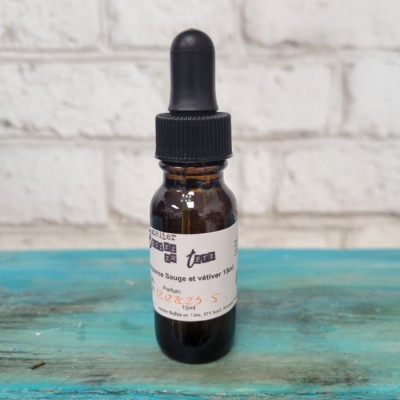 fragrance sauge et vétiver 15 ml
