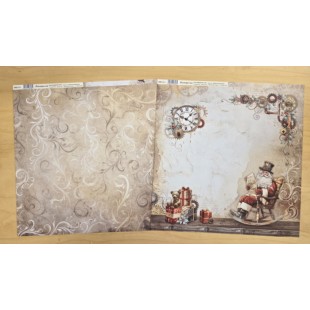 Stamperia - Papier 12 x 12 - Gear up for Christmas