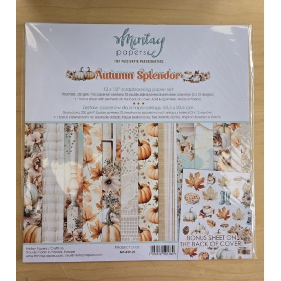 Mintay Papers - Ensemble papiers 12x12 - Autumn...