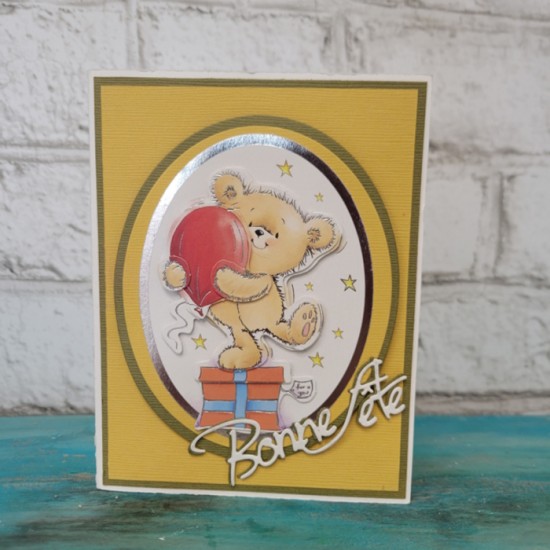 Carte d'anniversaire  - Ourson 1 