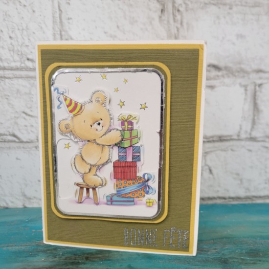 Carte d'anniversaire  - Ourson 2