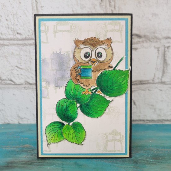 Carte de souhait hibou