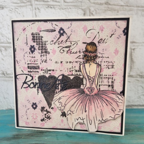 Carte d'anniversaire  - Ballerine 