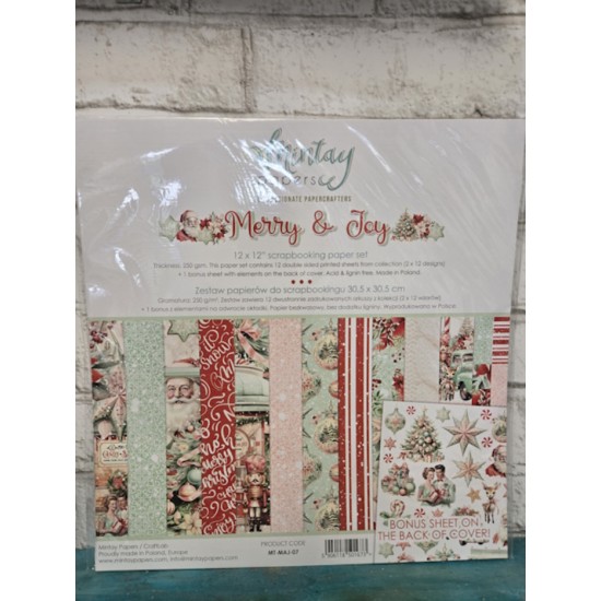 Mintay Papers - Papiers 12x12 - Merry & Joy