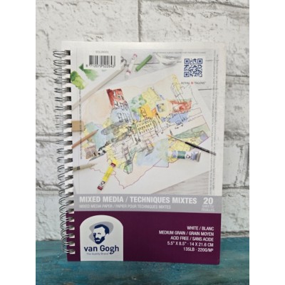 Van Gogh - Cahier 5.5'' x 8.5'' pour mix-média