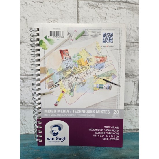 Van Gogh - Cahier 5.5'' x 8.5'' pour mix-média