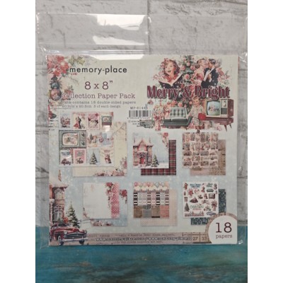 Memory-Place - Papiers 8x8 - Merry & Bright