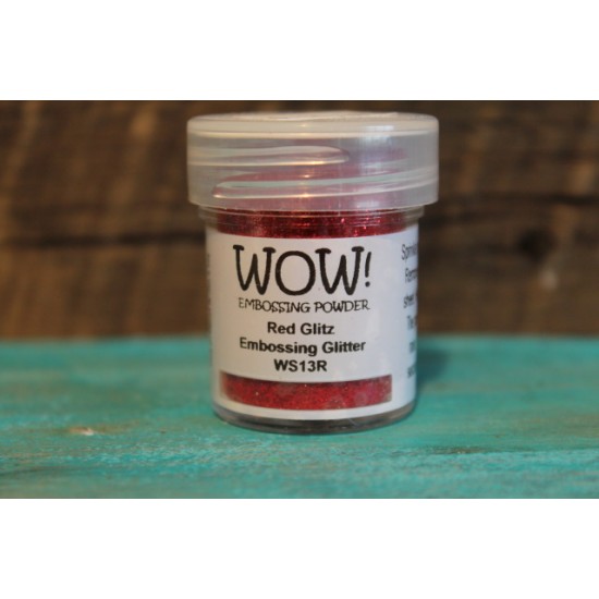 Wow! - poudre à embosser - red glitz