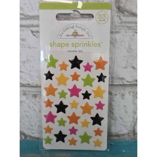 Doodlebug - Shape sprinkles - October sky