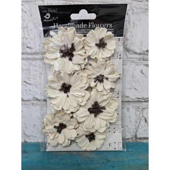Little Birdie - Fleurs faite main - Ivory pearl
