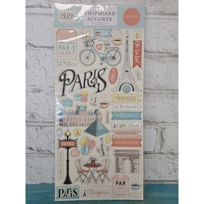 Carta Bella - Chipboard accent - Paris