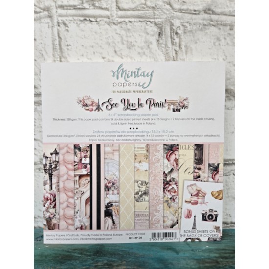 Mintay Papers - Papiers 6x6 - See you in Paris
